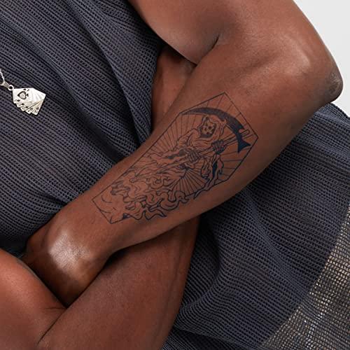 inkbox Inkbox Temporary Tattoos, Extra-Large Semi-Permanent Tattoo, One Premium Easy, Long Lasting, Water-Resistant Temp Tattoo with For Now Ink-Lasts 1-2 Weeks, Supernatural Tattoo 5.5x9 in, Into the Grave