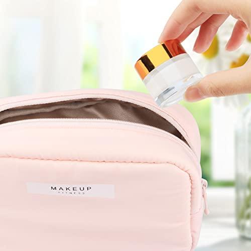 Wresty Wresty 10 Gram Glass Cosmetic Containers 19 Packs Round Sample Jars Cosmetic Cream Bottles Makeup Pots Container Vials (gold lids)