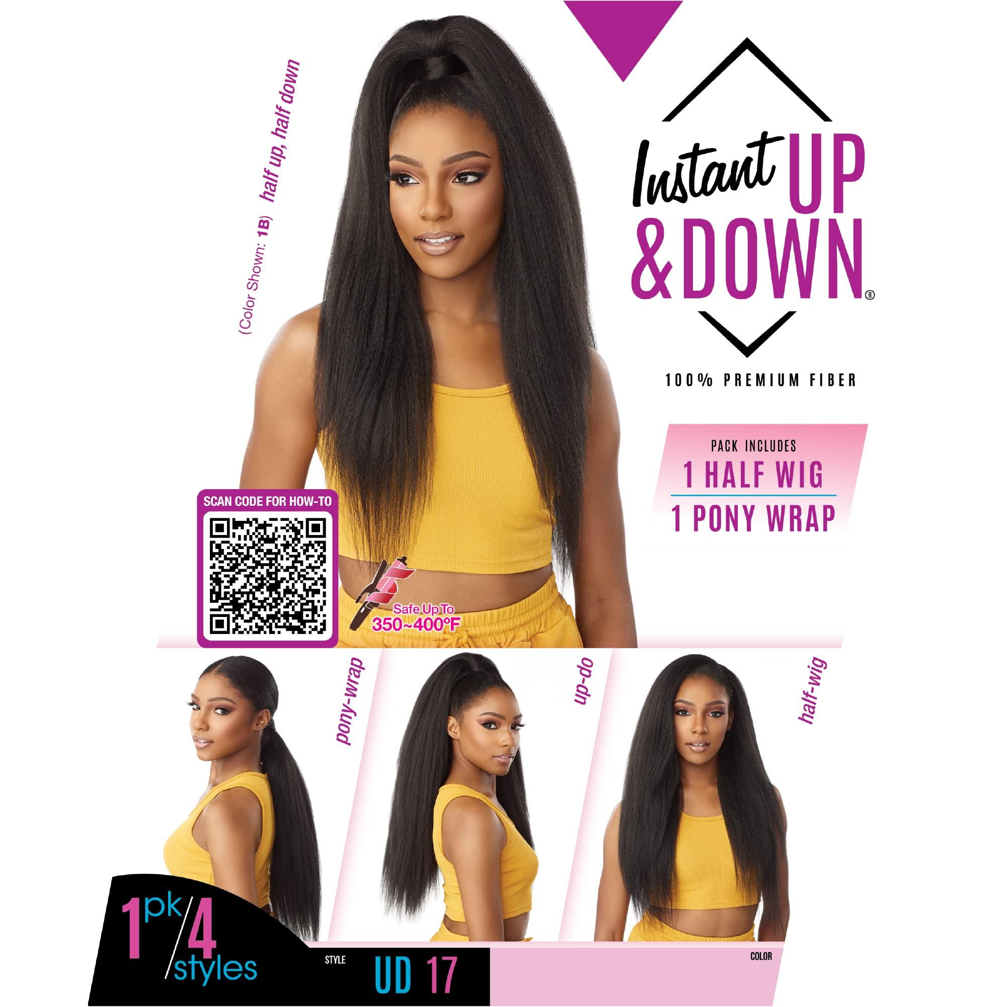 Sensationnel Sensationnel Instant updown halfwig pony - IUD 17 4 style in 1 half wig and pony drawstring (T2/COPPER)