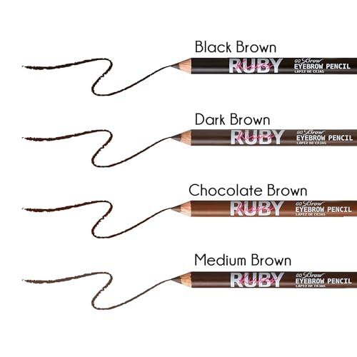 KISS Kiss Go Brow Eyebrow Wooden Pencil Dark Brown (6 Pieces)