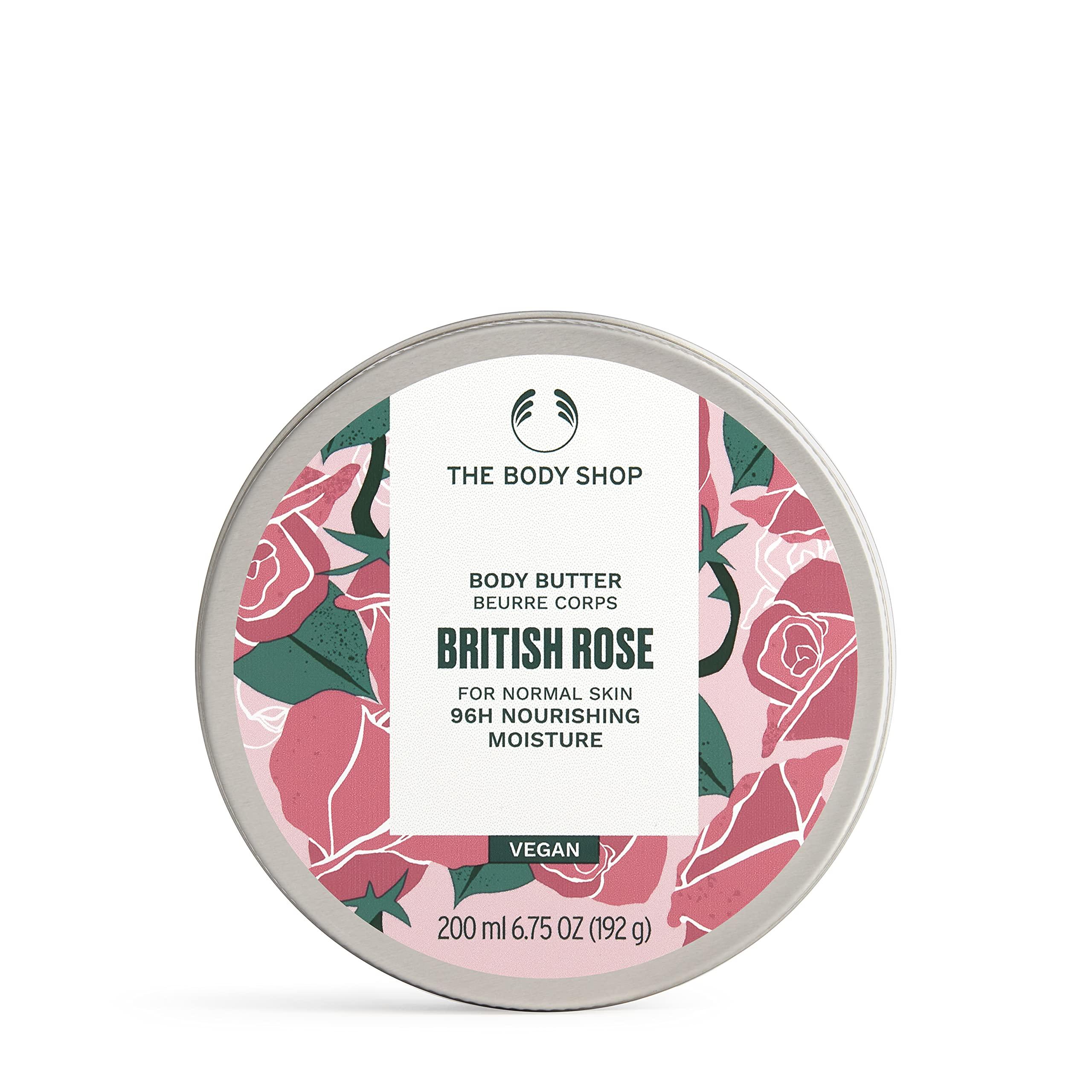 The Body Shop The Body Shop British Rose Body Butter  Nourishing & Moisturizing Skincare for Normal Skin  Vegan  6.75 oz