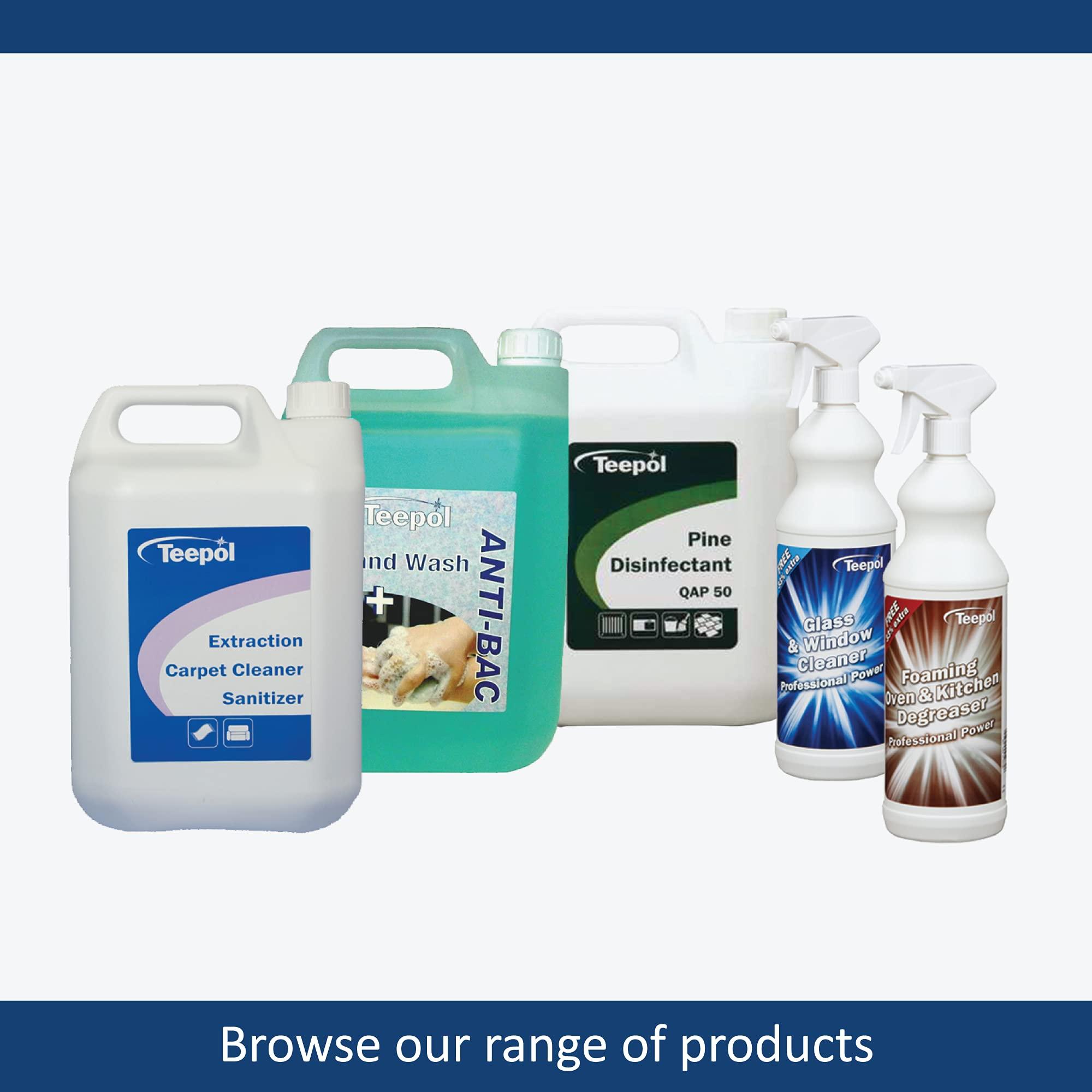 Teepol Teepol Anti-Bacterial Hand Wash - Luxury, Lightly Scented Hand Cleaner - Leaves Hands Clean, Fresh and Sanitized - 5 Litre