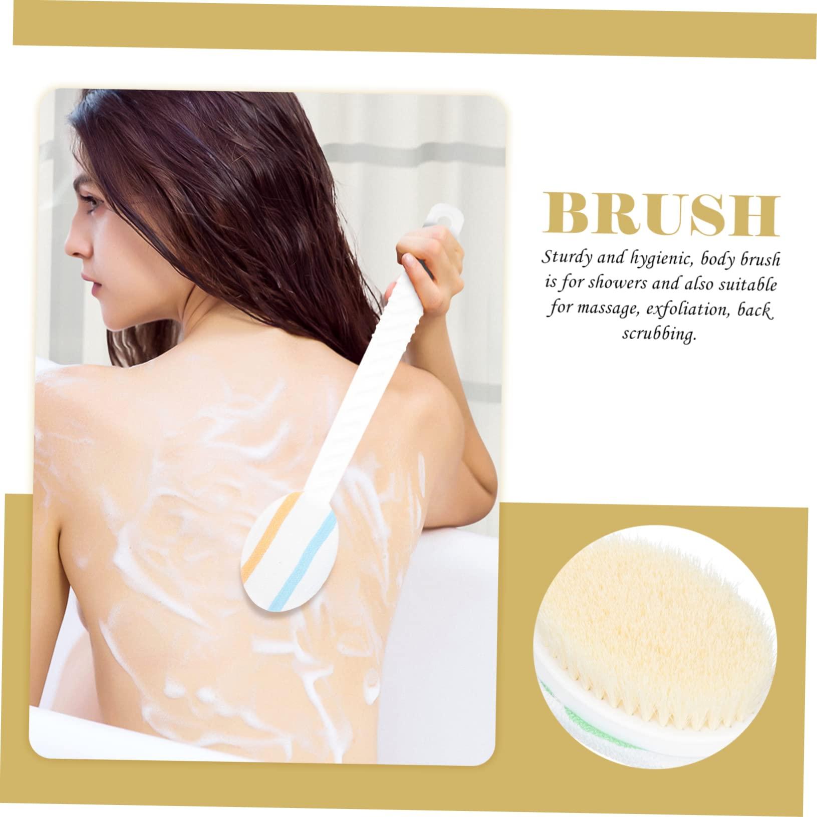 VINTORKY VINTORKY 1pc Bath Brush Bathtub Scrubber Bath Exfoliating Brush Back Massaging Brush Shower Exfoliating Brush Bath Scrubber Bathtub Cleaner Brush Body Brush Cleaning Brush Wet Dry Nylon Fur