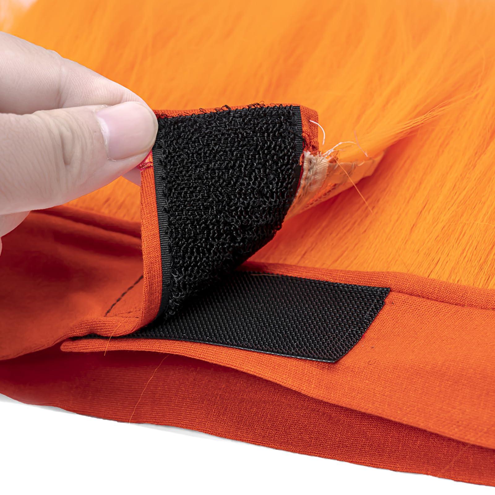 DSKOBT DSKOBT 3 Angry Flame Costumes Hairy Headbands Hats Red Stripes Ties Orange Balls Nose Halloween Role Playing Costumes (orange)