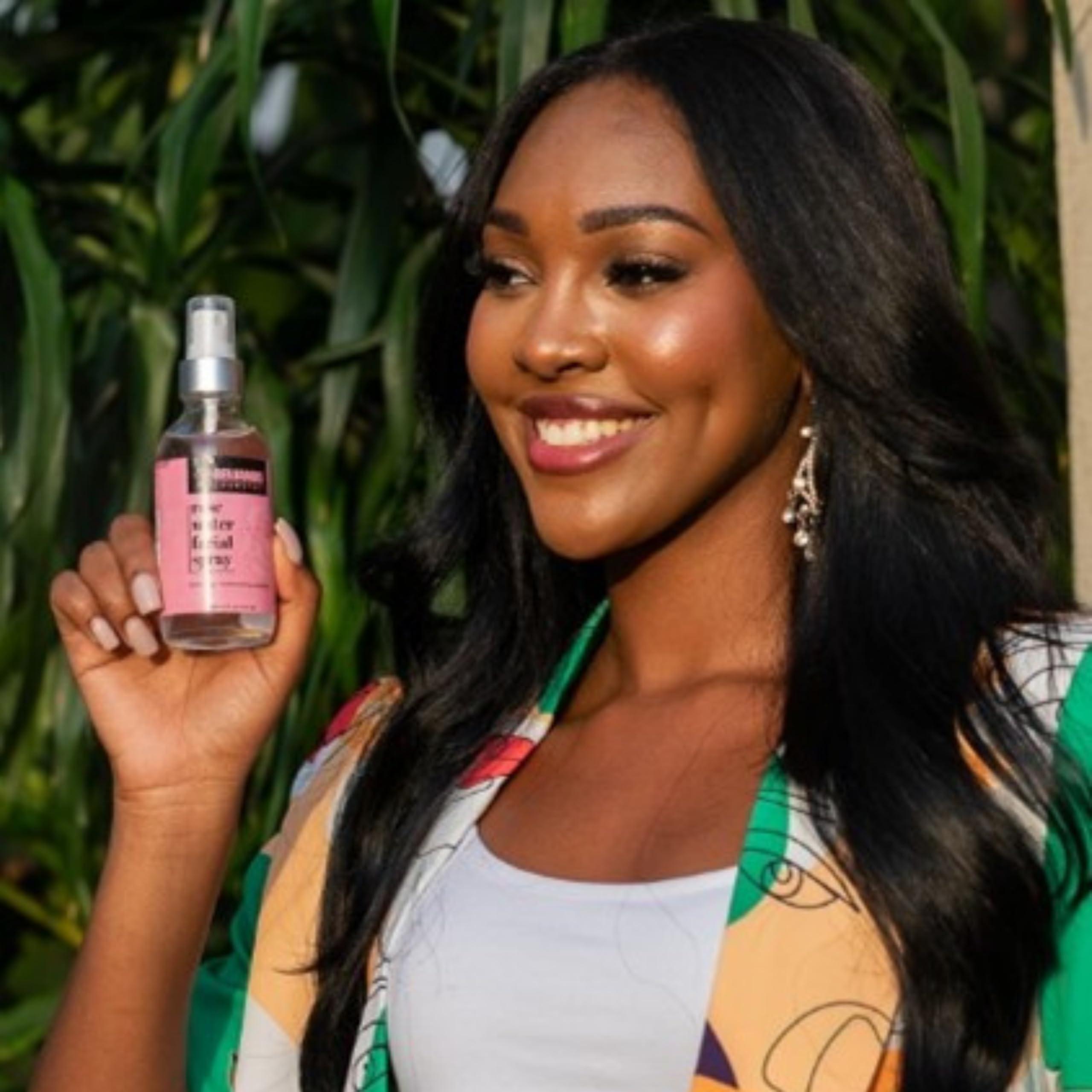 BENJAMINS COSMETICS ROSE WATER FACIAL SPRAY, MAKEUP SETTING SPRAY