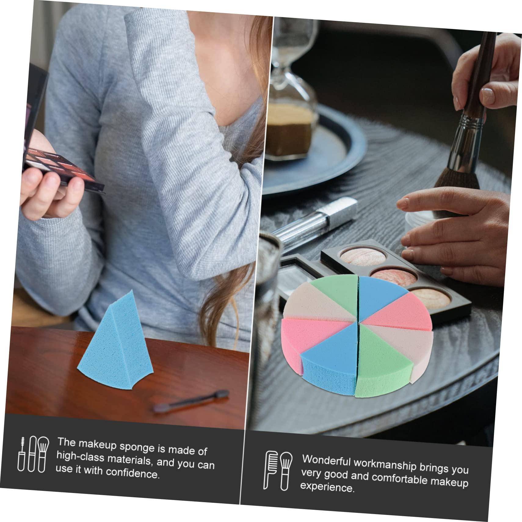 Mipcase Mipcase 8 Sets Triangular Sponge Puff Makeup Pads Craft Foam Sponges for Painting Blending Sponge Makeup Sponges for Foundation Makeup Sponges Wedges Triangle Sponge Powder Puff Emulsion