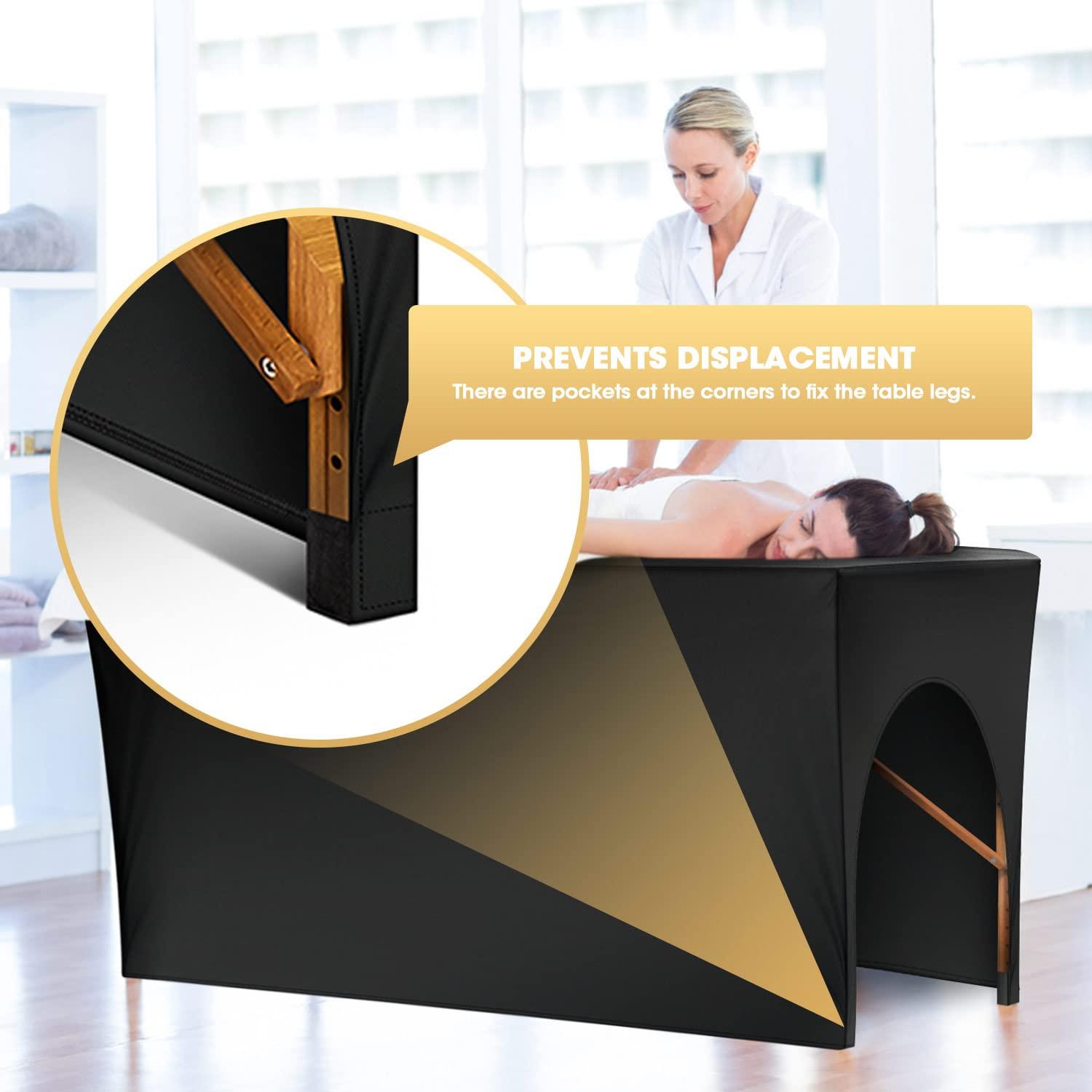 Onism Onism Wipeable PU Leather Lash Bed Cover & Lash Pillows with 2 Removable Pillow Covers, Perfect for Eyelash Extensions Salons Spa, Black