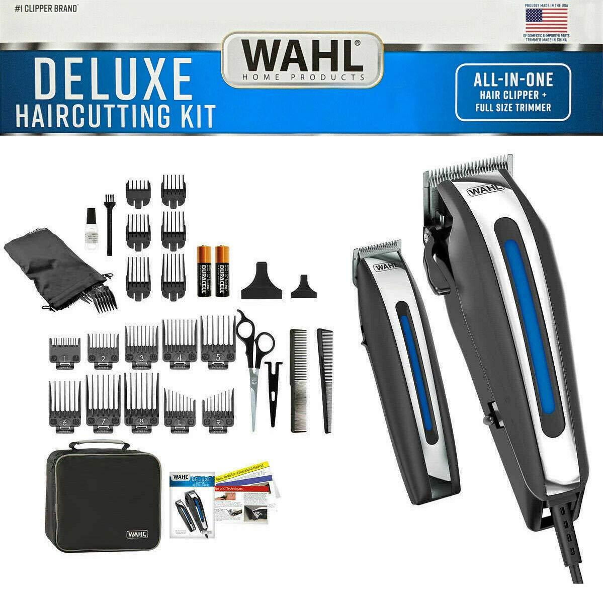Wahl WAHL Deluxe Complete Hair Cutting Kit 29 Piece Clipper Set with Beard Trimmer -Retail $125+!!! BY AMPLEXPO