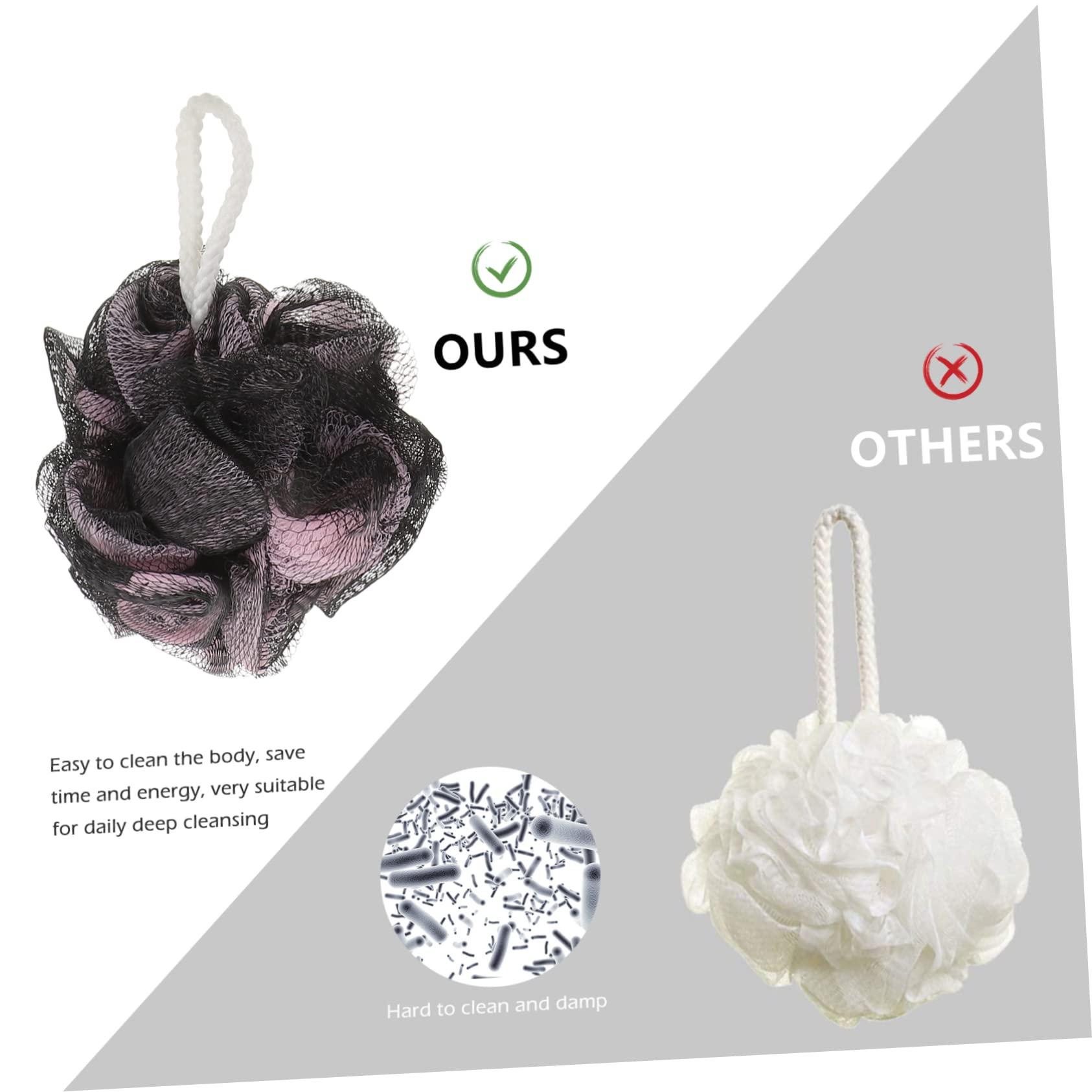 Healeved Healeved 4pcs Foaming Net Loofah Bath Sponges Shower Sponges Loofah Exfoliating Body Inflatable Bathtub Foaming Bathing Sponges Extra Bath Mat Bathroom Liquid Bath Bath Net Rugs or