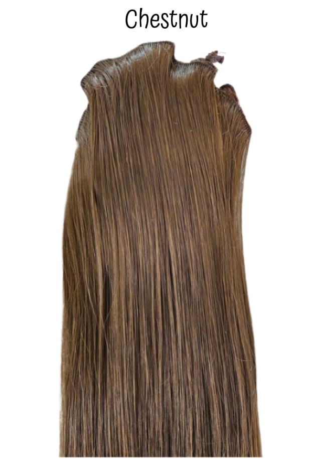 GIRLY CURLS GIRLY CURLS Cheerleader Curly Hairpiece Champ 18\" Cheer Ponytail for Girls (Chestnut)