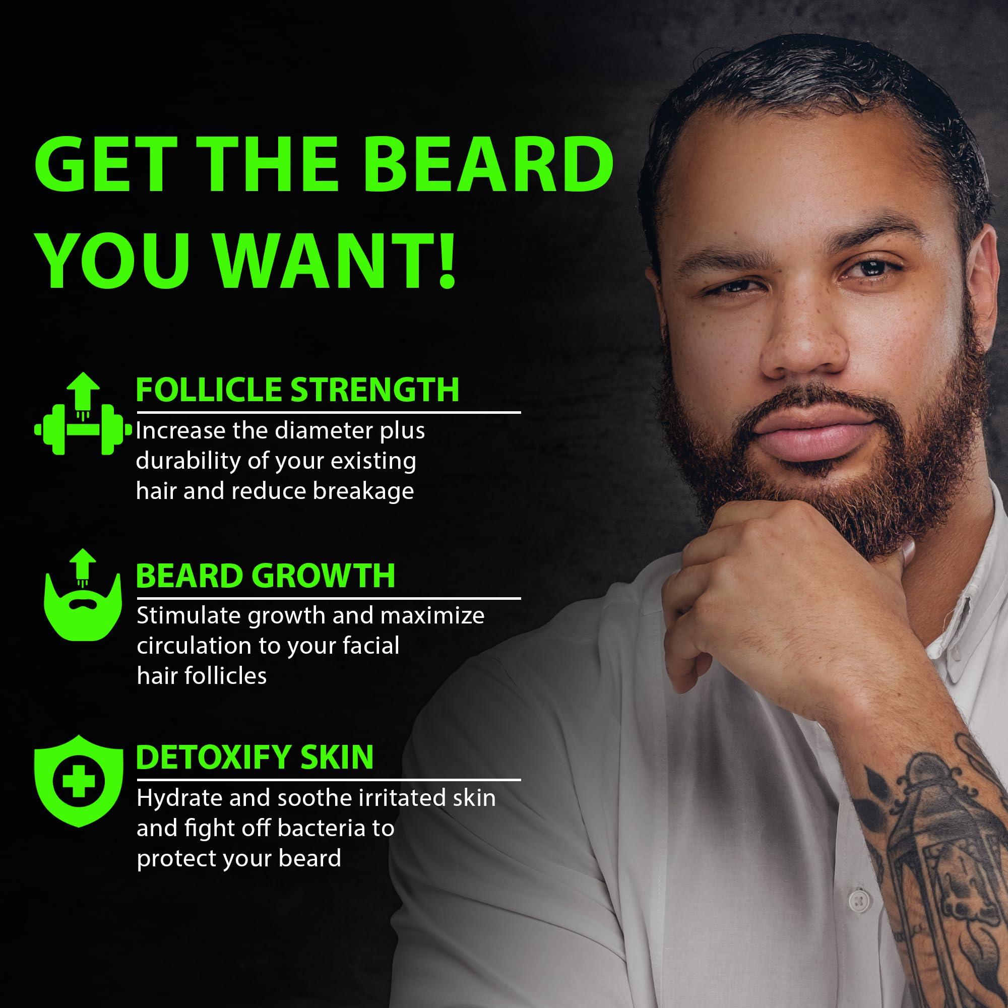 BBS BEST BEARD STUFF 2X Thickening BIOTIN Beard Balm For Men & Mustache Wax for Beard Growth  Organic Beard Conditioner for Men & Beard Softener for Men  Beard Moisturizer for Men  Castor Oil Beard Wax for Men  USA