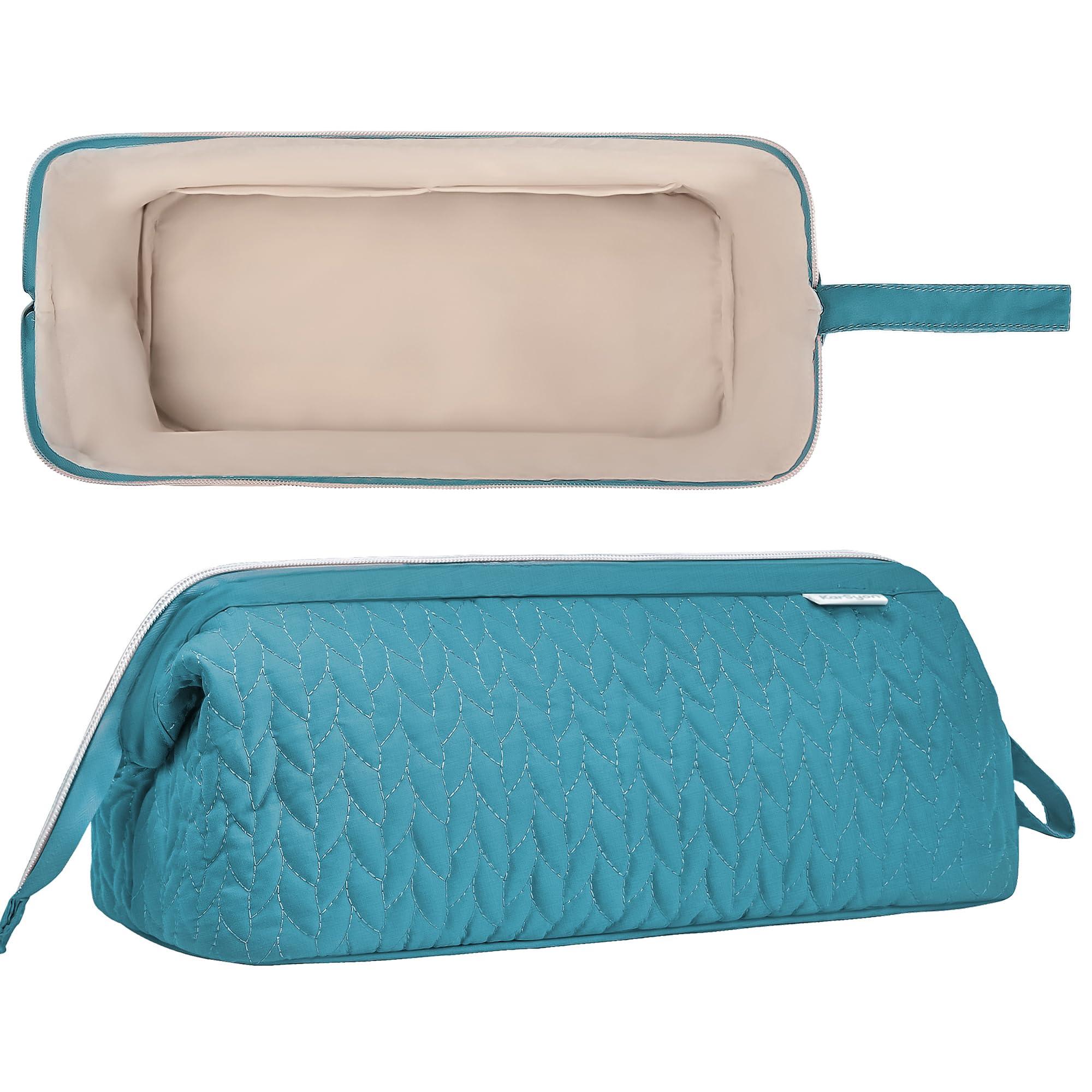 KarSyon KarSyon Shark Flex Style Case for Dyson Airwrap Hair Dryer Brush Revlon Hair Tools Travel Bag Carrying Case Flat Curling Iron Organizer (Teal Blue)
