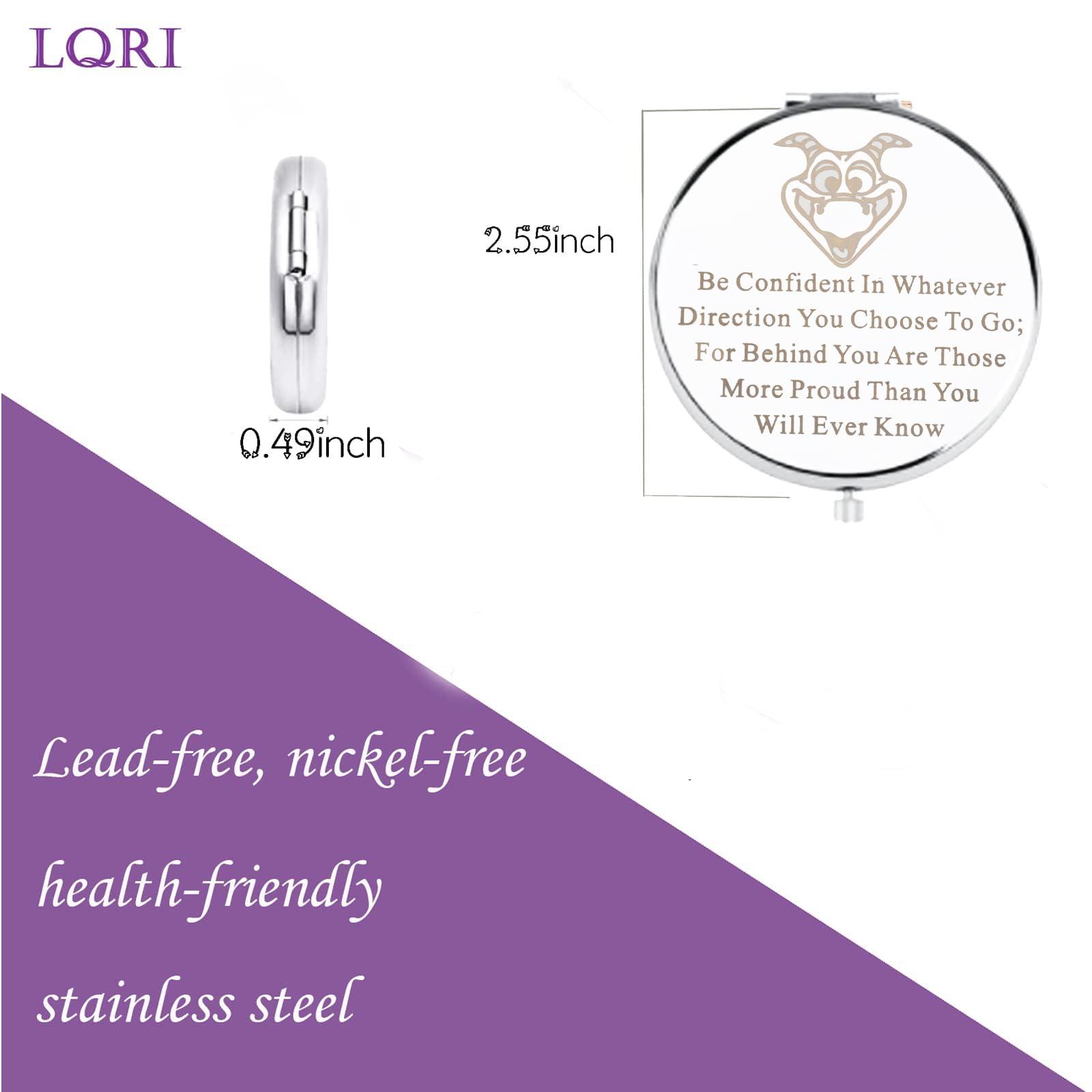 LQRI LQRI Cartoon Makeup Mirror Purple Dragon Gift Lover Merchandise Purple Dragon Fan Gift