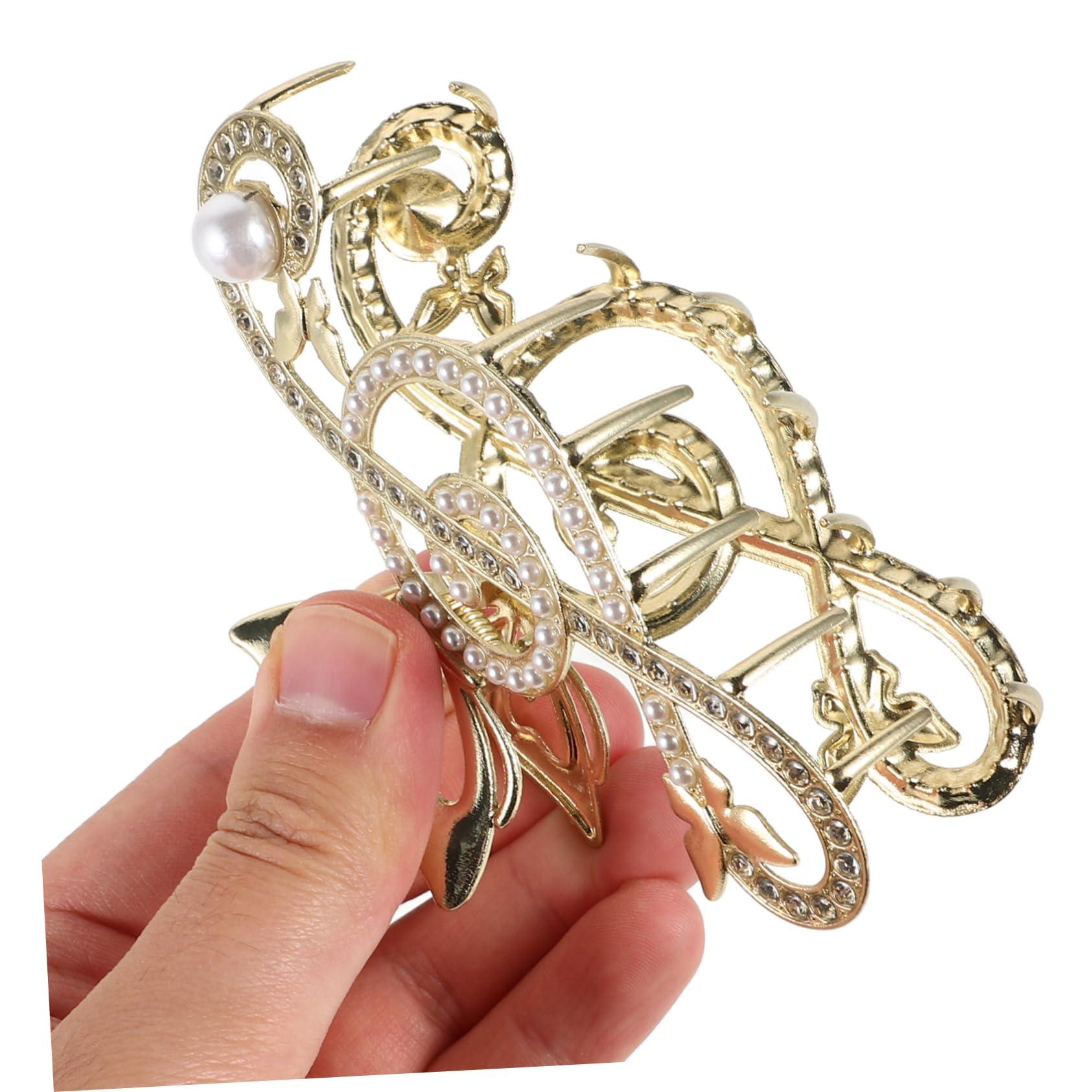 GALPADA GALPADA Musical Note Butterfly Hairpin Music Note Jewelry Claw Clips for Thick Hair Music Note Accessories Hair Clips Thin Hair Music Note Hair Accessories Shark Clip Golden Zinc Alloy
