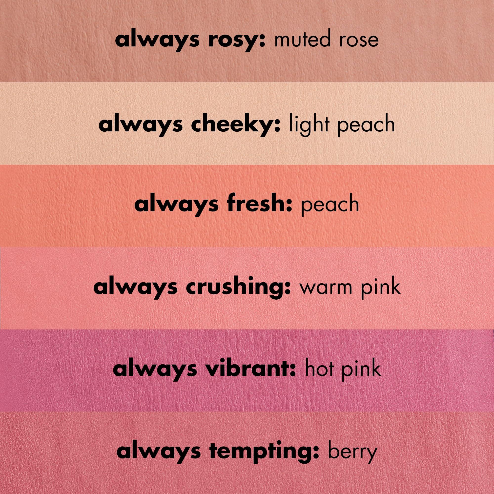 e.l.f. e.l.f. Primer-Infused Matte Blush, Long-Lasting, Lightweight & Buildable Powder Blush, Delivers A Matte Finish, Vegan & Cruelty-Free, Always Fresh