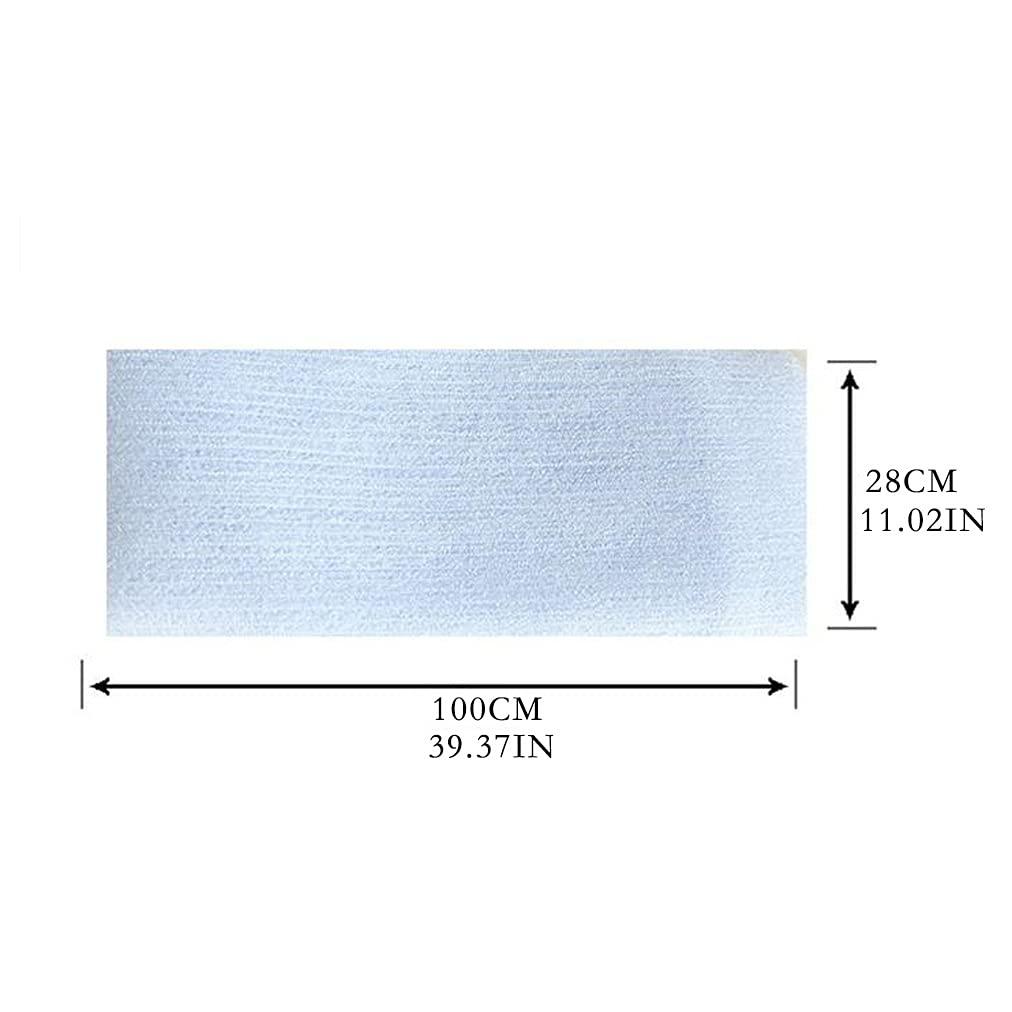 YAYA2021-SHOP Exfoliating Washcloths Exfoliating Shower Towel Body Scrubber Shower Towels Nylon Exfoliating Washcloth for Effective Exfoliation, Rinses Clean, Lightweight (Blue) Exfoliating Towel for Body