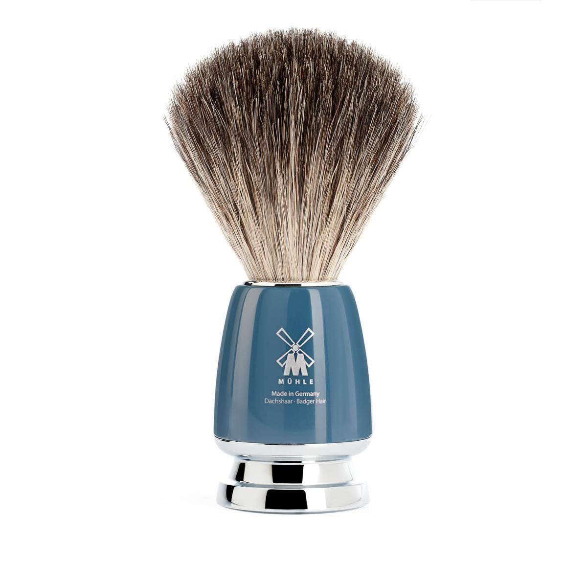 M MÜHLE MÜHLE RYTMO 4-piece Pure Badger Double Edge Safety Razor (Closed Comb) Shaving Set For Men - Perfect for Every Day Use, Barbershop Quality Close Smooth Shave