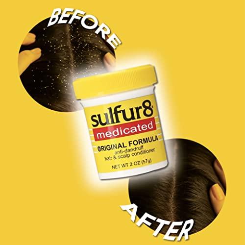Sulfur 8 Sulfur 8 Medicated Original Formula Anti-Dandruff Hair and Scalp Conditioner, 2 Oz (Pack of 2)