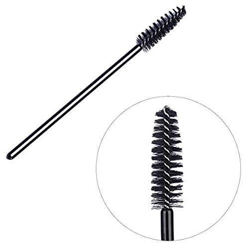 Boolavard 50pcs Disposable Eyelash Black Mascara Wand Applicator Brush by Boolavard® TM