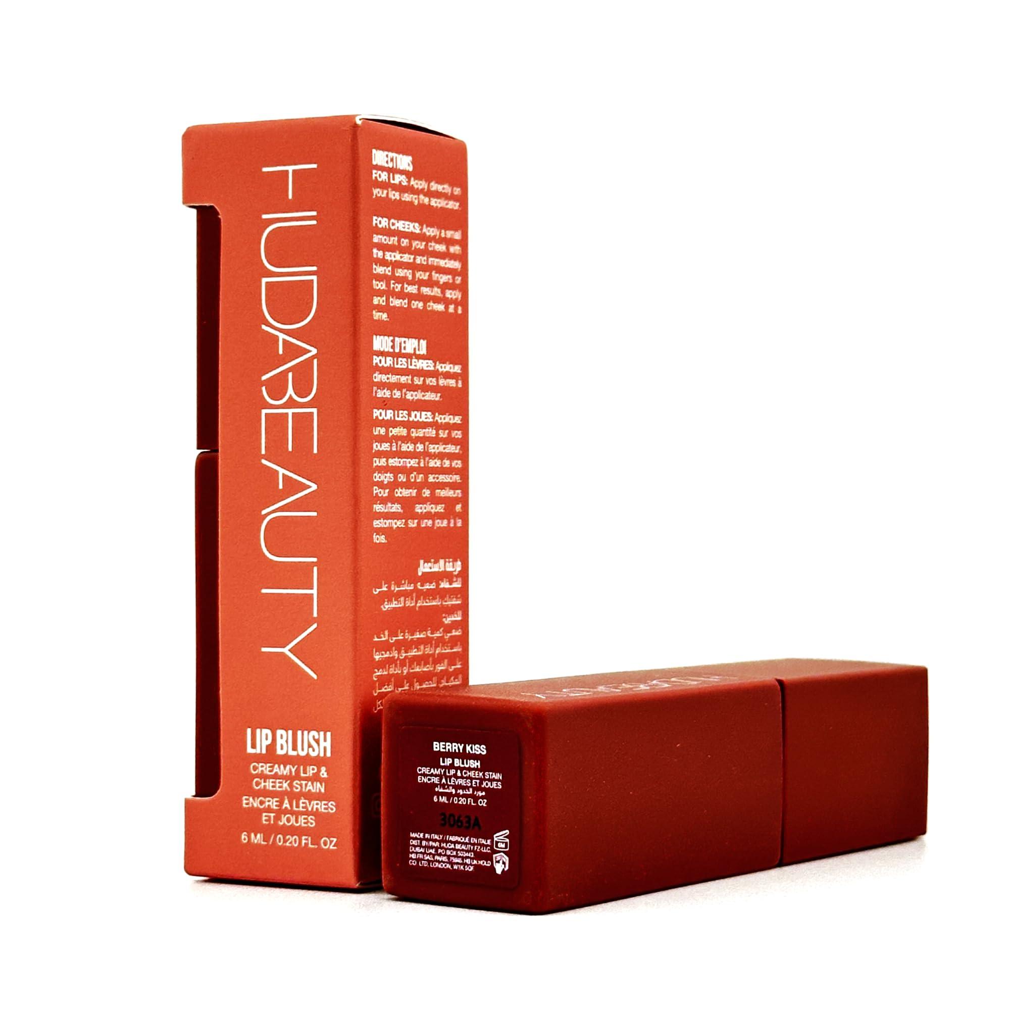 Huda HUDA BEAUTY Lip Blush Cream Lip & Cheek Stain Berry Kiss