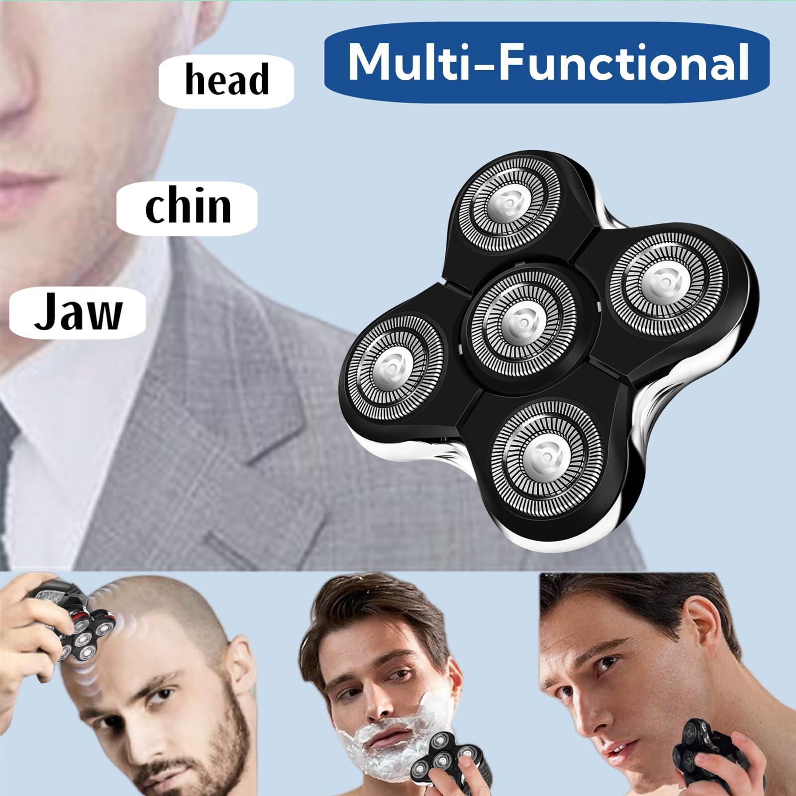 Midnt Balder Pro Replacement Head for Remington Balder Pro Head Shaver SPR XR7000,5 Dual Track Heads for Remington Shaver Replacement Heads-Precision Electric Shaving for Bald Men.(1Pack)