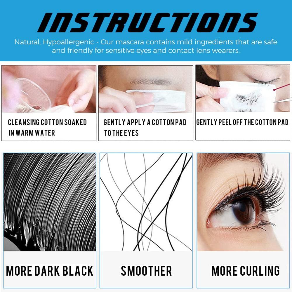 Sungrando Mascara for Older Women Over 50+, Mascara for Seniors with Thinning Lashes, Lengthening & Volumizing Waterproof Mascara for Older Mature Women Sensitive Eyes (2 PCS)