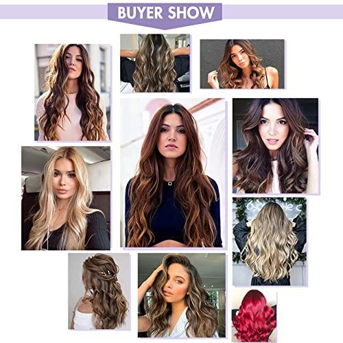 Smavida Dark Wine Human Hair Extensions 22" Long Straight Burgundy Tape in Extensions 60grams 20pcs Silky Tape Remy Hair Extensions, Color #99J