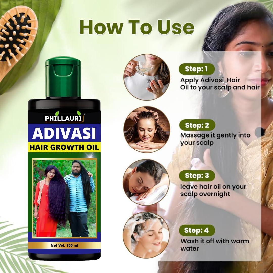 Phillauri Phillauri Adivasi Oil Hair Original Neelambari - hair growth oil | hair oil for dry hair | hair oil for hair fall control | ayurvedic herbs | 200ml (Pack Of 2)