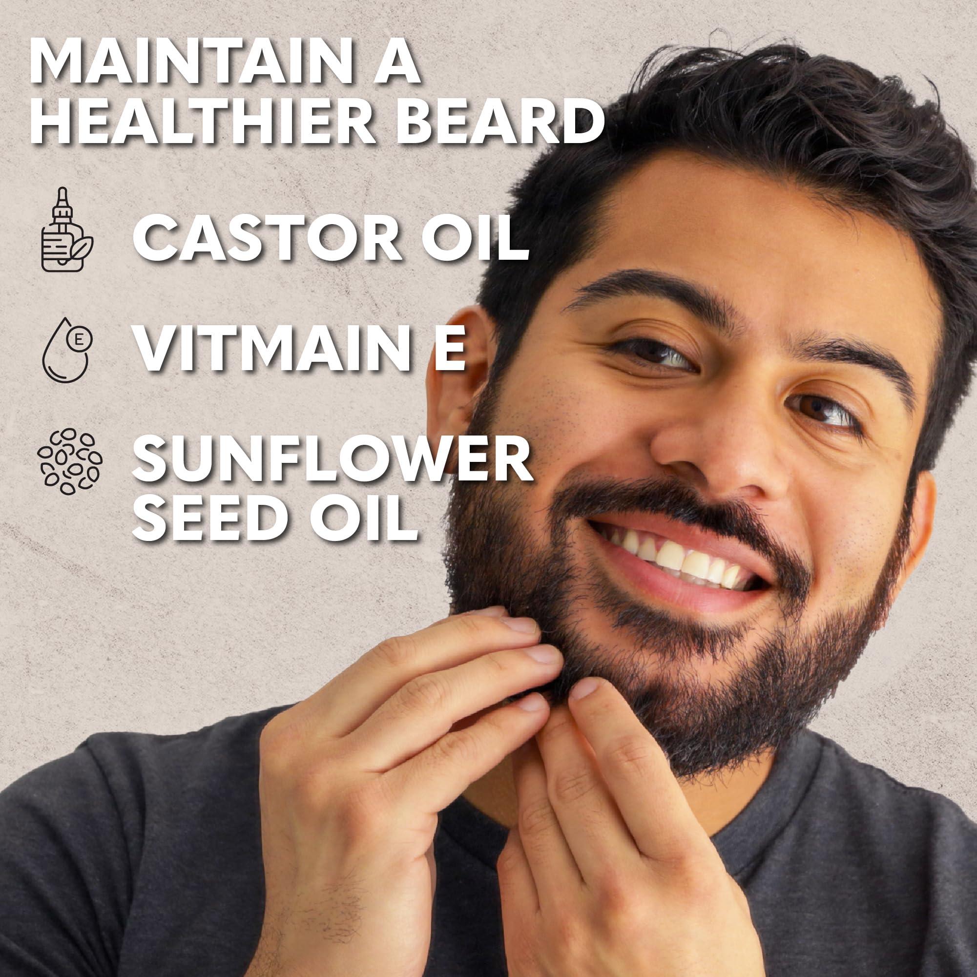 The Beard Club The Beard Club Premium Sandalwood Beard Oil for Men - Natural Castor & Sunflower Seed Oils - Beard & Mustache Conditioner - Hydrates, Moisturizes & Soothes Dry Skin - Strengthens Hair Follicles