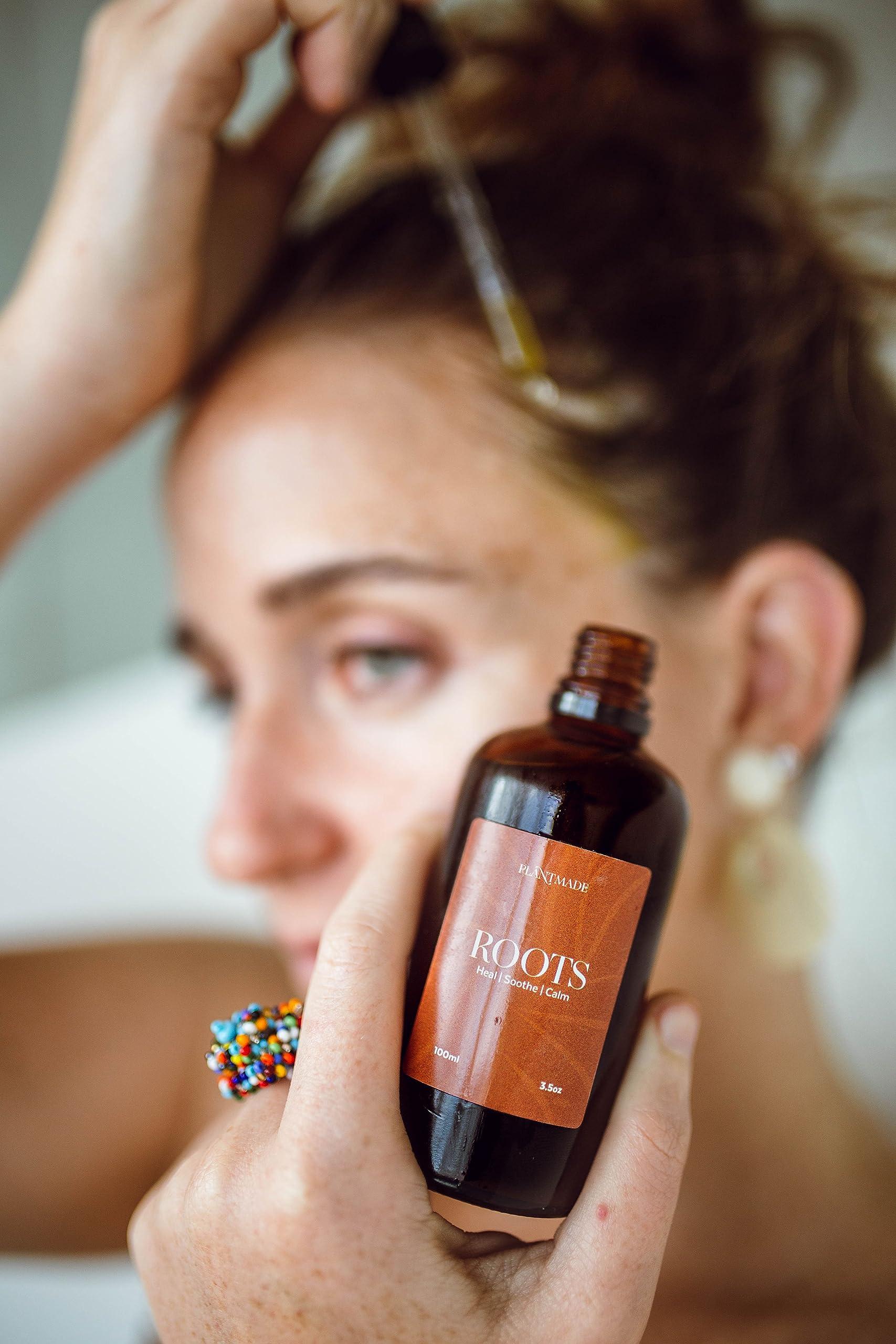 Plantmade Plantmade Roots, Scalp and Beard Serum, Heal, Soothe and Calm Your Skin, Promotes a Clean Scalp, Plant Based Natural Ingredients (Roots, 3.5ml)