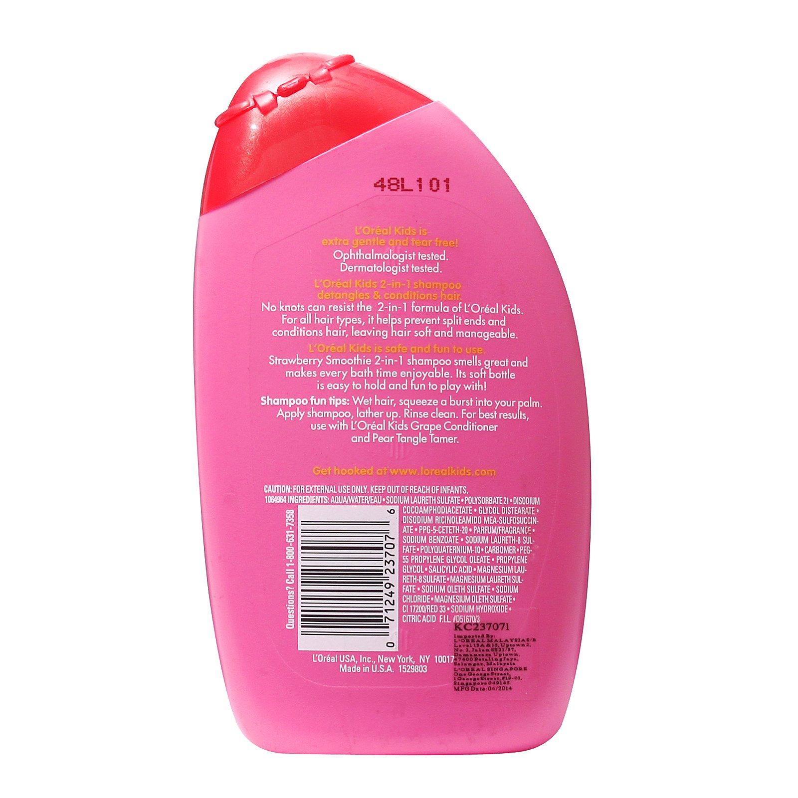 L'Oréal Paris L'Oreal Kids Extra Gentle 2-in-1 Shampoo, Strawberry Smoothie, 9 fl; oz.