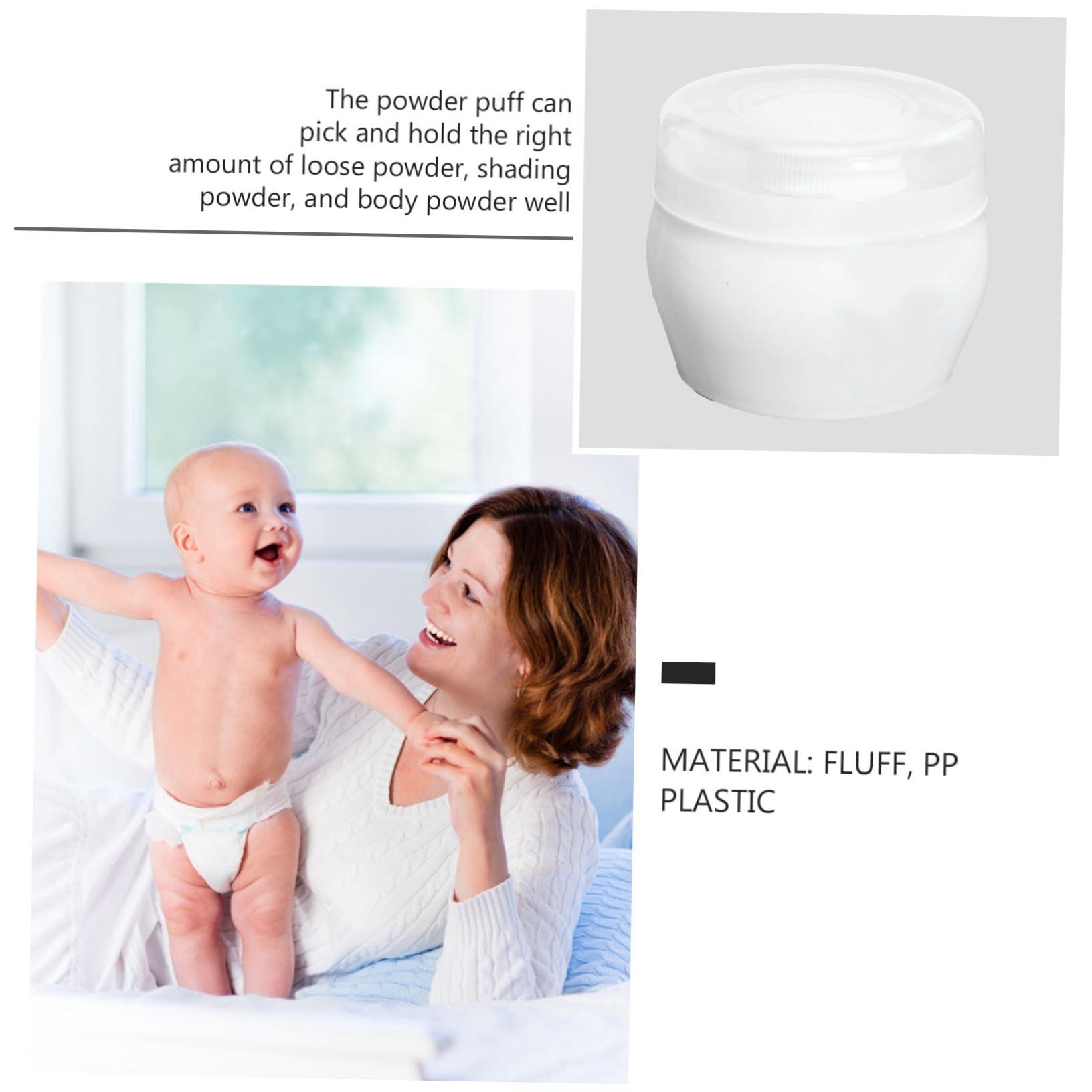 Beavorty 2 Sets Baby Powder Body Powder Puff After Bath Powder Puff Infant Powder Puff Talcum Powder Puff Toddler Powder Puff Fluff Powder Puff Plush Powder Puff Kids Powder Puff