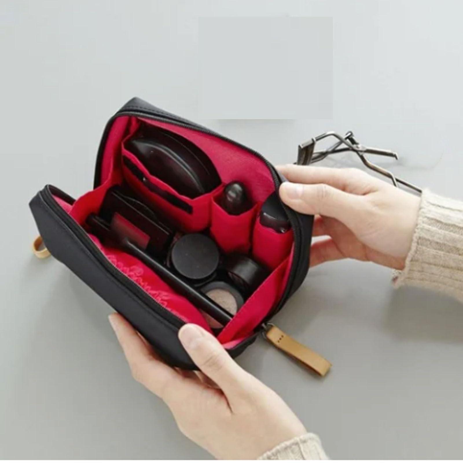 RRULNVGYQ RRULNVGYQ Set Patient Makeup Bag, Multi Compartment Toiletry Cosmetic Bag,Beauty Toiletry Bag with Dividers,Large Cosmetic Toiletry Bags for Traveling Women,Cotton Makeup Bag /826