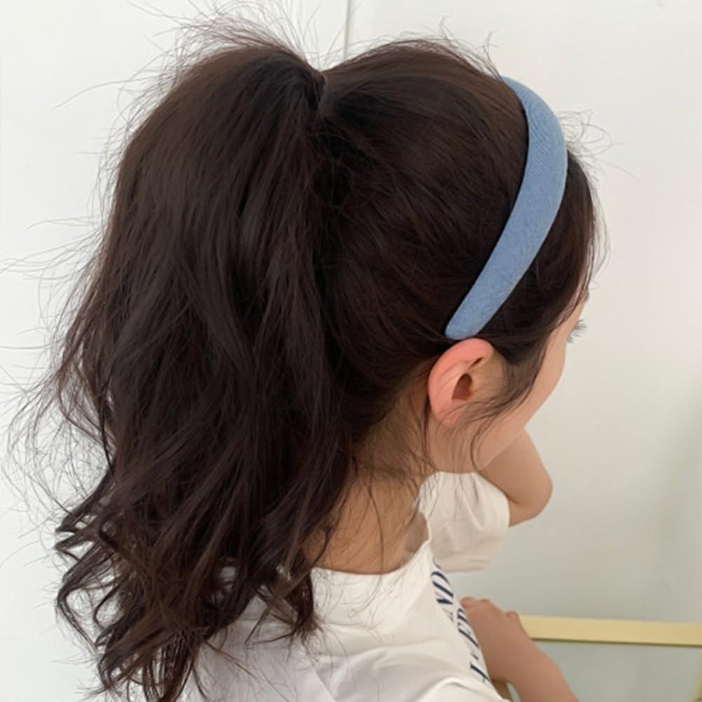 Capiant 10 PACK Anti-Slip Silicone Grip Headbands, Self-Adhesive Hairbands with Teeth Strips, Craft Hair Accessories (0.18 * 6.89 in)