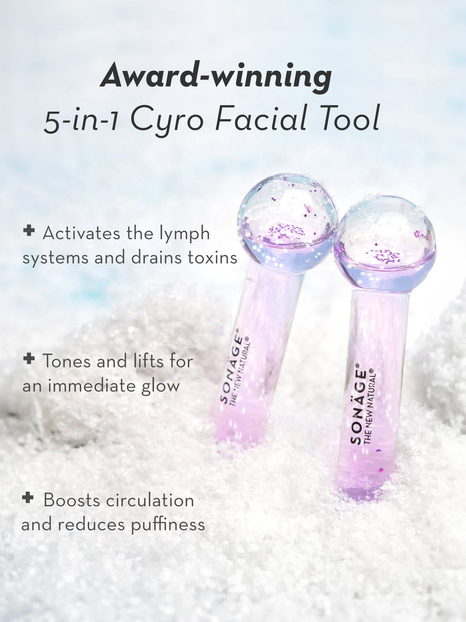 SONAGE Sonage Baby Frioz Facial Ice Globes: Cryotherapy Tool for Cooling Facial Massage | Puffiness & Redness Relief