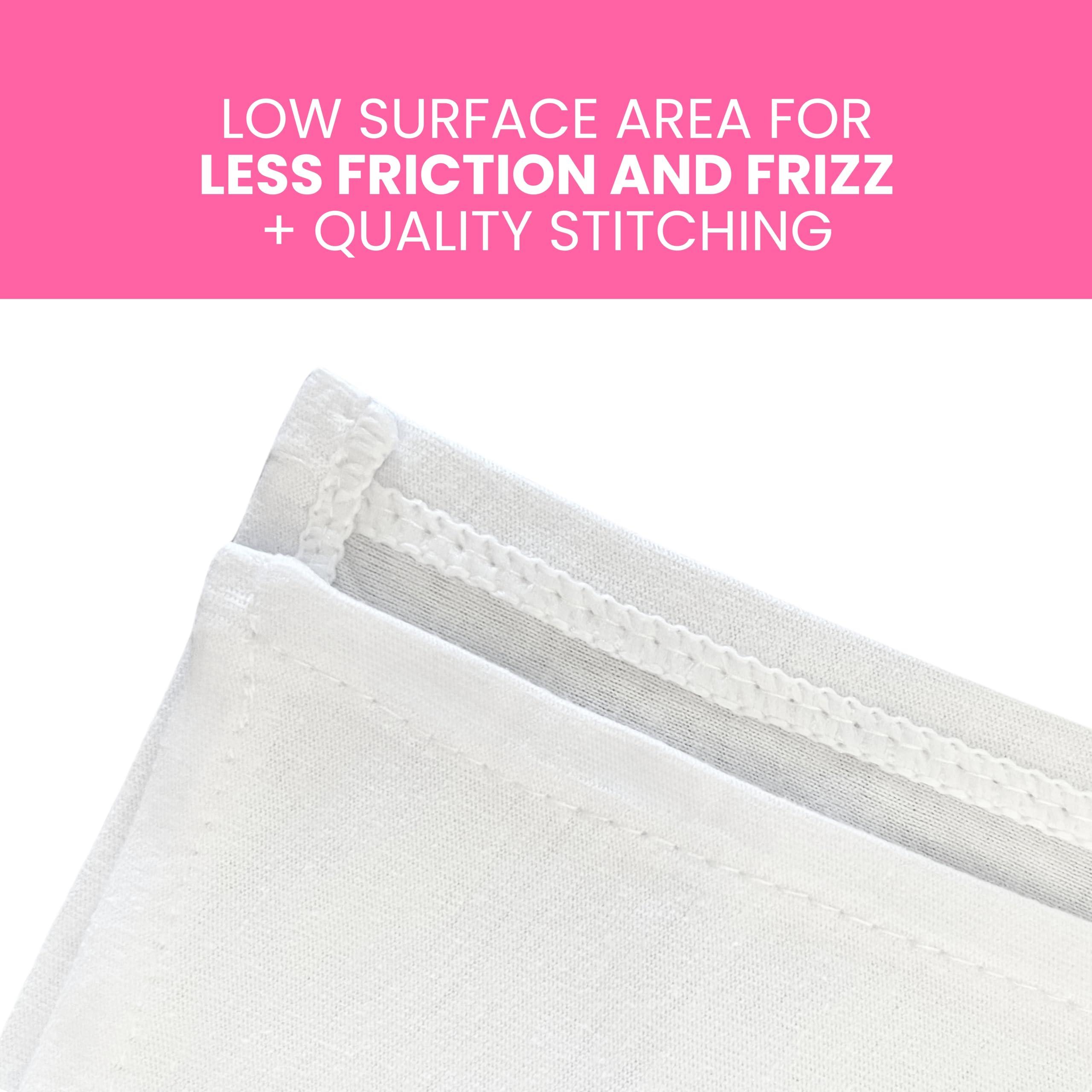 OOF! OOF! Halo T-Shirt Hair Towel | 100% Cotton Jersey Knit w/MoistureLock | No Microfiber | Reduce Cuticle Friction, Frizz & Breakage | Plopping Towel | All Hair Types (Cotton Candy Pink)