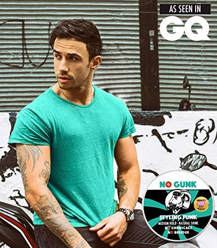 NO GUNK NO GUNK 100% Natural Styling Wax/Pomade for Hair & Beard - Medium Hold - Natural & Organic Ingredients - Styling Funk - Winner, Best Male Hair Product 2018, PURE Beauty Global Awards (Original, 50g)