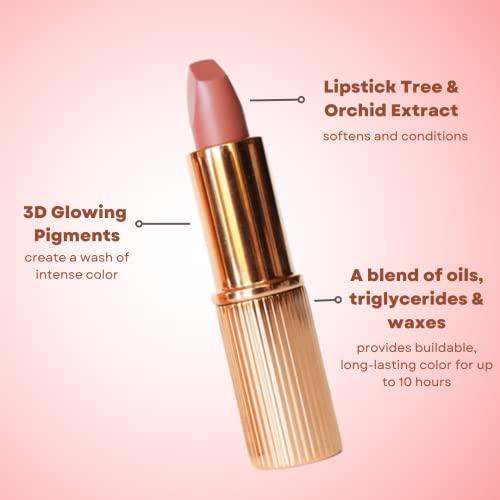 CHARLOTTE TILBURY CHARLOTTE TILBURY Iconic Mini Lip Trio Kit - Pillow Talk, Walk of No Shame, Supermodel 0.03 Ounce (Pack of 3)