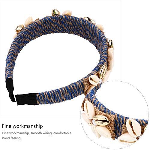 FOMIYES FOMIYES 1pc Shell Rope Headband Beach Wedding Party Hairhoop Bridal Beach Headbands Cowrie Shell Headband Hair Accessories Seashell Headpiece Girl Headband Bride Baroque Conch Shell