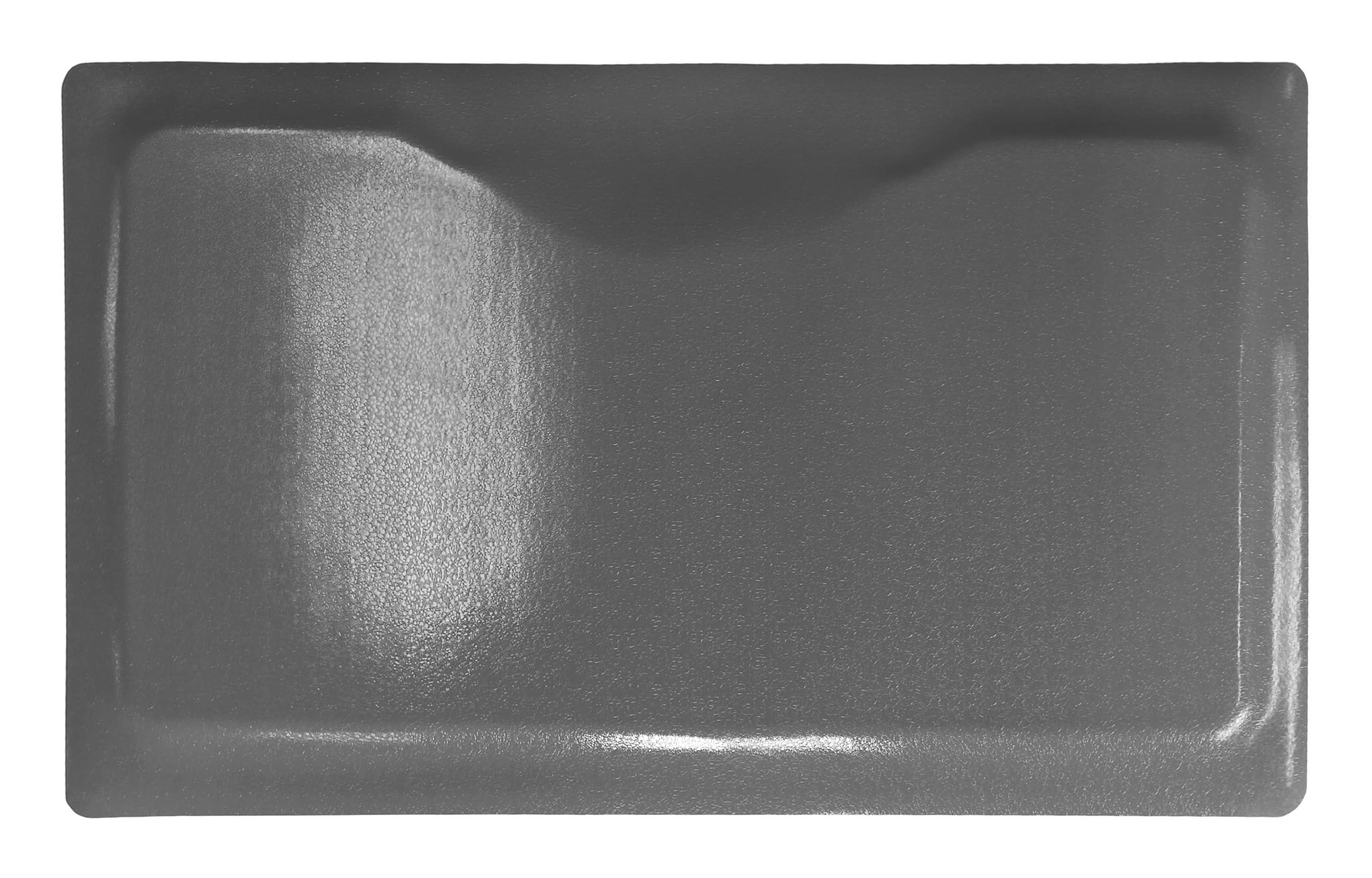 Rhino Mats Rhino Hide Salon Mat 3\' x 3.5\' (Rectangular, Gray 1/2\'\' Thick)