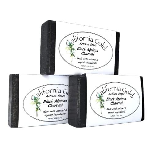 California Gold Artisan Soaps California Gold Artisan Soaps-Gold Line- Black African Charcoal Bar Soaps (2)