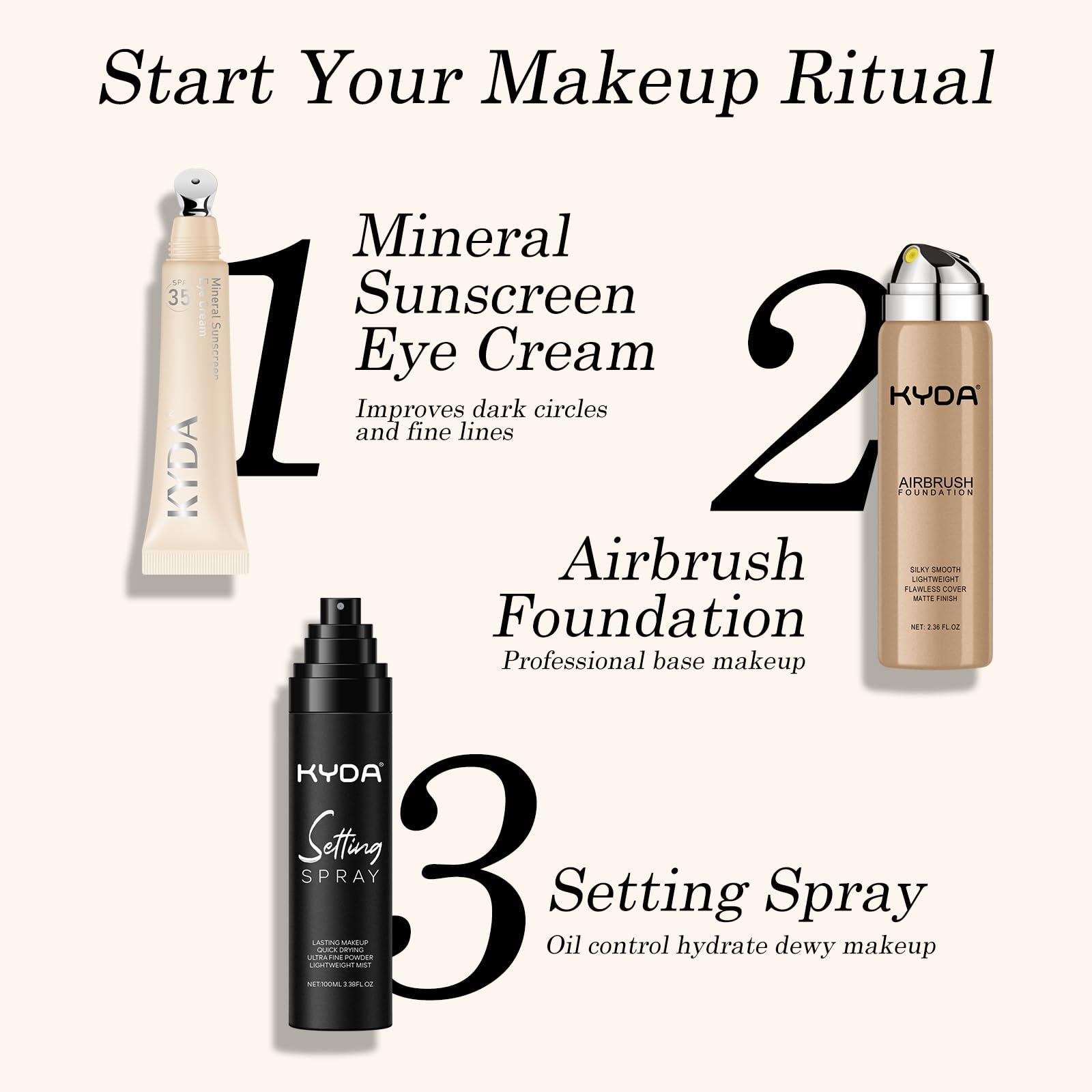 KYDA KYDA Mineral Sunscreen Eye Cream, SPF 35, 3-in-1 Under Eye Cream for Dark Circle and Fine Lines