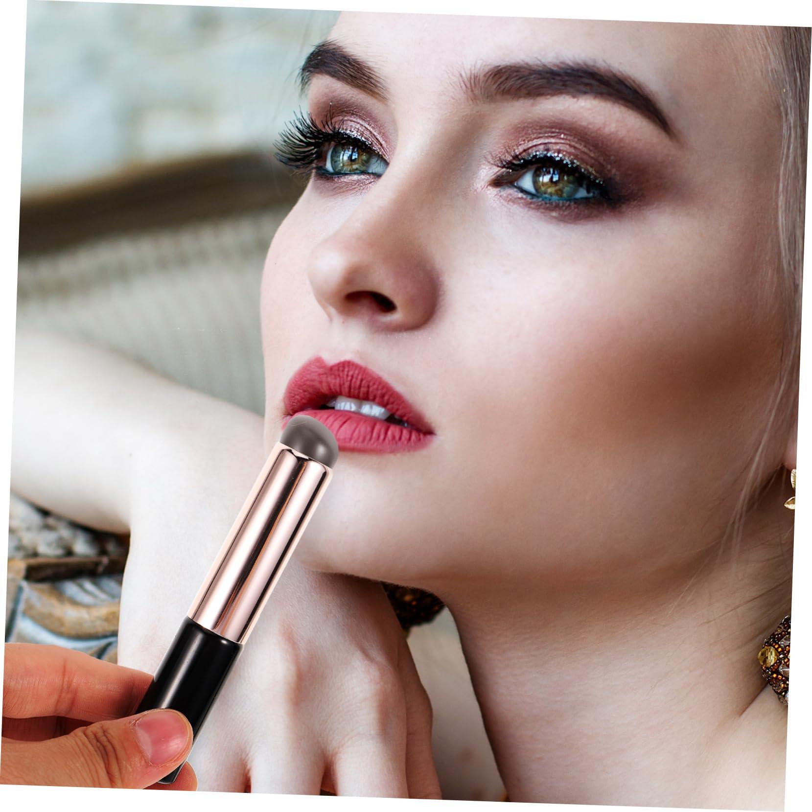 Angoily Angoily Silicone Lip Makeup Brush Applicator for Lipstick Lip Gloss Reusable Lip Brush Set of 3