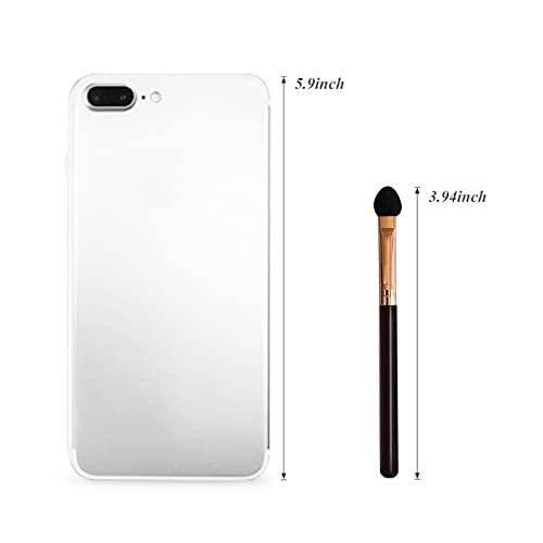 UorPoto Professional Eyeshadow Applicators Sponge tip Reusable UorPoto 10Pcs Women Blendable Round Foam Makeup Eyeshadow Brush Applicator Set Washable