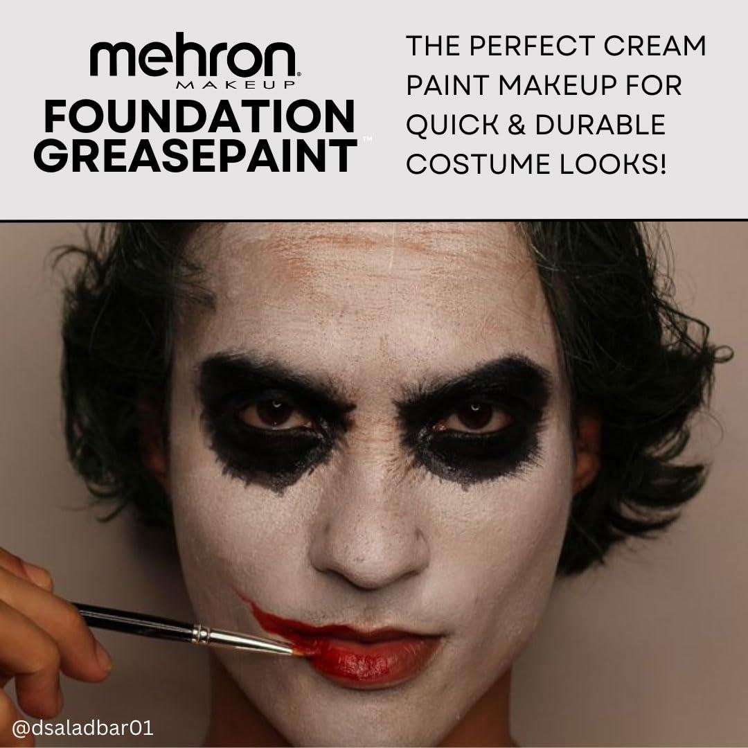 Mehron Mehron Makeup Foundation Greasepaint | Stage, Face Paint, Body Paint, Halloween Makeup 1.25 oz (38 g) (Really Bright Red)