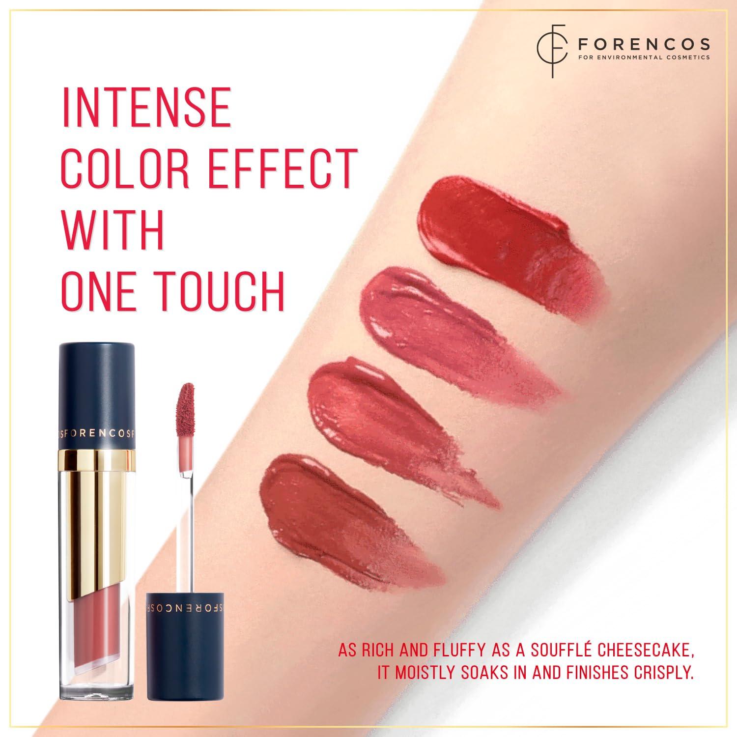 FORENCOS FORENCOS Long Lasting Waterproof Lip Stain Liquid Lipstick, Velvet Matte, Longwear, High Pigmentation, Tattoo Lips, Weightless, Smudge-proof, Non-Sticky, Korean Lip Tint Stain Makeup (23 Ruddy)