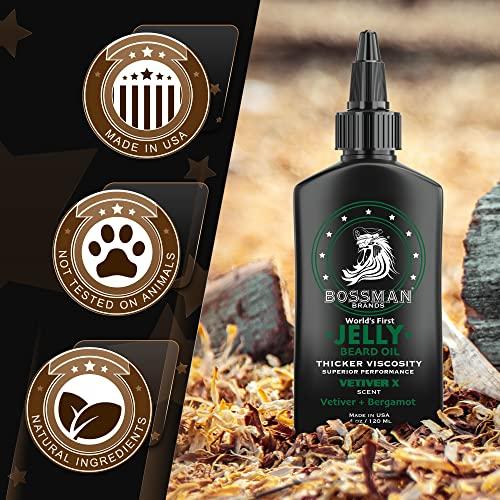 Bossman Bossman Beard Oil Jelly and Relaxing Beard Balm Combo- Vetiver X Scent