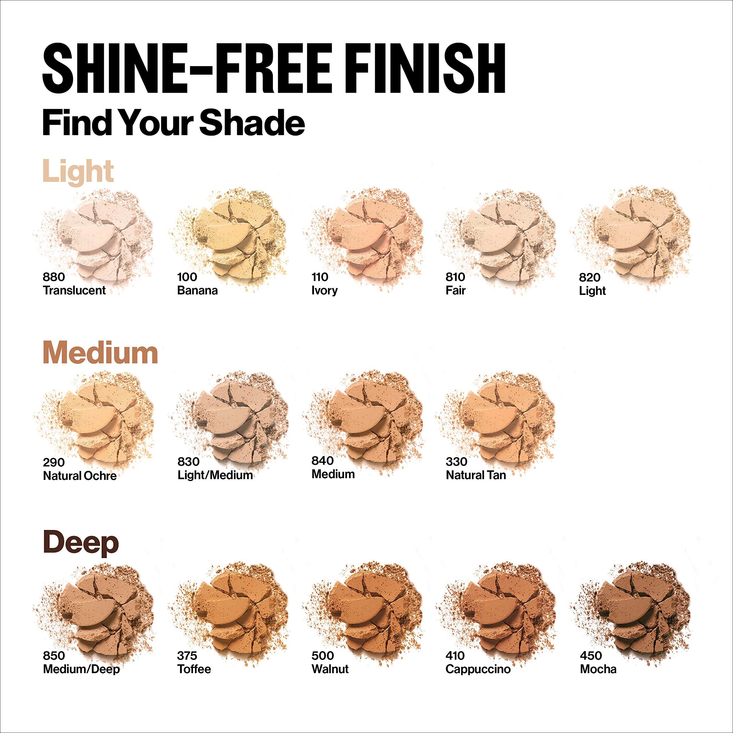 REVLON Revlon ColorStay Pressed Powder Face Makeup, Longwearing, Fragrance-Free, Noncomedogenic, 290 Natural Ochre, 0.3 oz