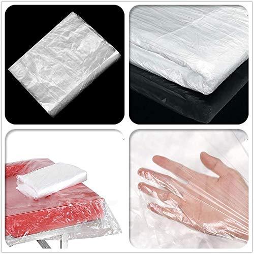 QMZDXH QMZDXH Disposable PVC Beauty Couch Cover, Disposable Bed Sheets Covers, for SPA Massage Bed Treatment Table Sheets Waxing Protection 100 Pcs (90x180cm)