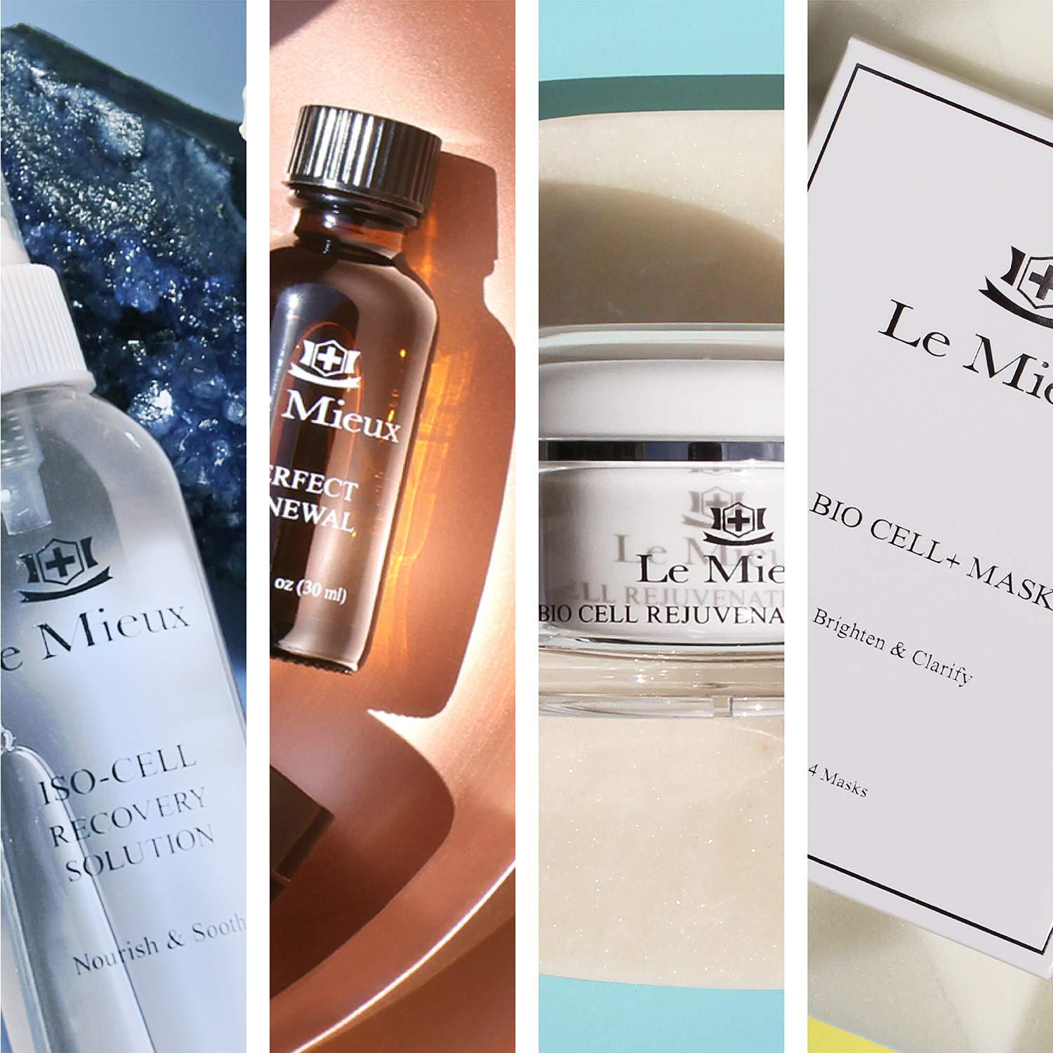 Le Mieux Le Mieux Eye & Lip Cream - Anti Aging Eye and Lip Moisturizer, Peptide-Infused Treatment for Visible Wrinkles & Fine Lines with Kukui Nut Oil & Ceramide, No Parabens or Sulfates (0.5 oz / 15 ml)